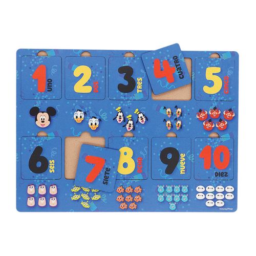 Juego Números Didácticos Disney 100 Niño  - 10 Piezas