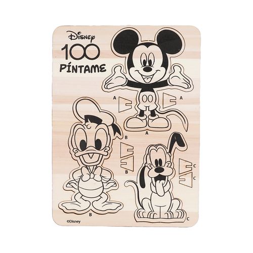 Set de Figuras para Pintar Disney 100 Niño - 3 Piezas