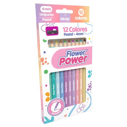 Colores Una Punta Flower Power Tonos Pastel