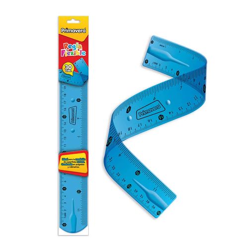 Regla Flexible Primavera Azul