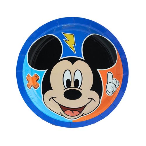 Plato para Fiesta Mickey Mouse Smile x 10