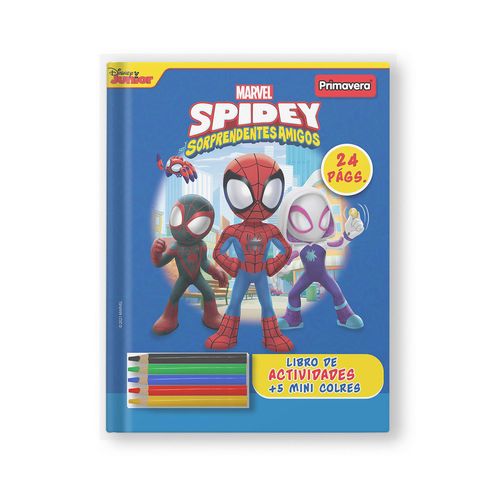 Libro de Actividades + 5 Mini Colores Spidey y Sus Sorprendentes Amigos