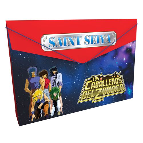 Carpeta Plástica Fuelle Caballeros del Zodiaco  Saint Seiya