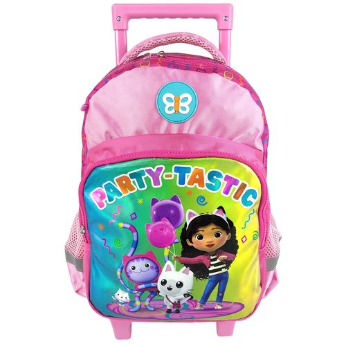 Morral Premium Mediano con Ruedas Gabby Doll House Party-Tastic