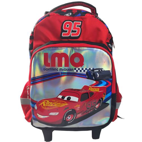 Morral Premium Mediano con Ruedas Cars Lightnin McQueen