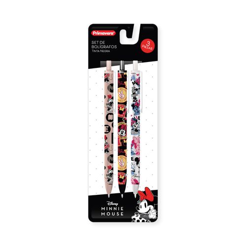 Bolígrafo Minnie Mouse x 3