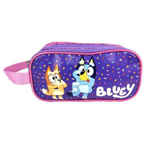 Cartuchera Premium 2 Bolsillos Bluey y Bingo Locuras