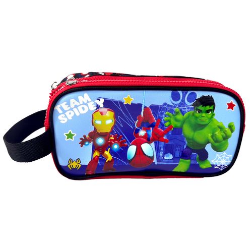 Cartuchera Premium 2 Bolsillos Spidey Team