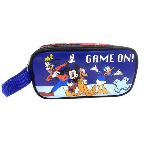 Cartuchera Súper 2 Bolsillos Mickey y sus Amigos Game On!