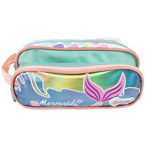 Cartuchera Súper 2 Bolsillos Infantil Cola de Sirena