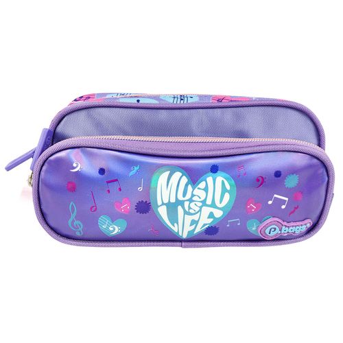 Cartuchera Súper 2 Bolsillos Infantil Music is Life
