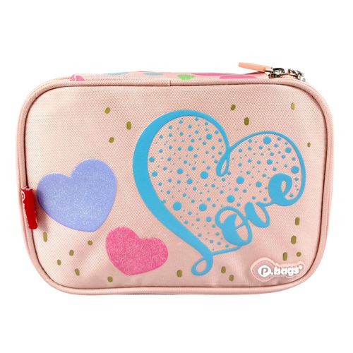 Cartuchera Portalápices Premium Infantil Love & Hearts