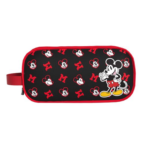 Cartuchera Puff Printing 2 Bolsillos Mickey Mouse Red