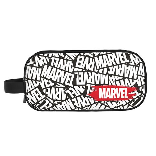 Cartuchera Puff Printing 2 Bolsillos Marvel Logos Collage