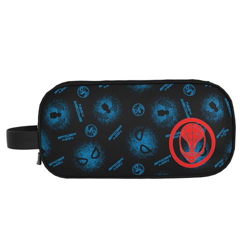 Cartuchera Puff Printing 2 Bolsillos Marvel Logos Arácnido