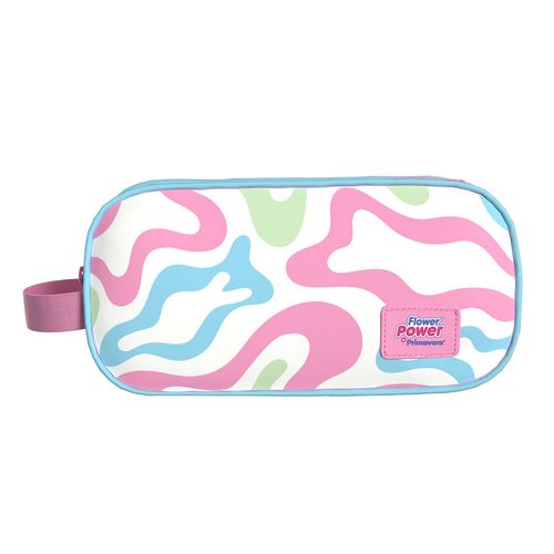 Cartuchera Juvenil 2 Bolsillos Flower Power Pastel Form