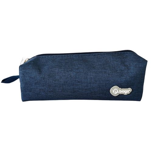 Cartuchera Juvenil Grande 1 Bolsillo Solid Colors Azul Oscuro