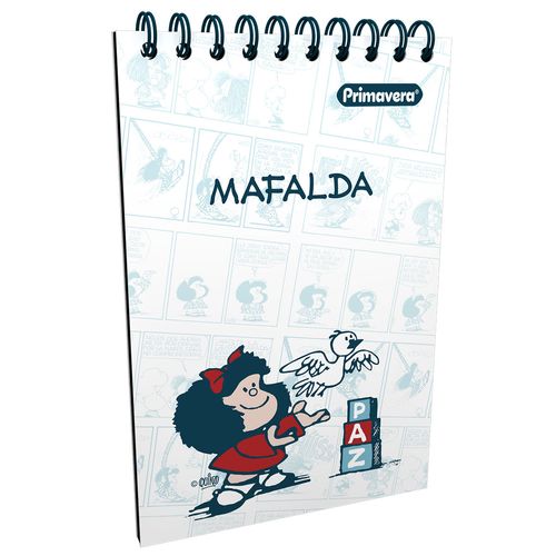 Cuaderno Argollado Vertical Mafalda Paz