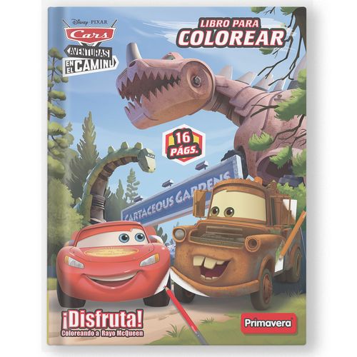 Libro para Colorear 16 pags. Cars - Cartaceous Garden