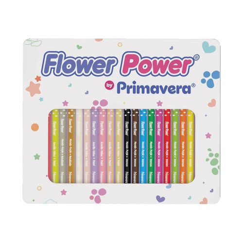 Colores Flower Power Caja Metálica X 24