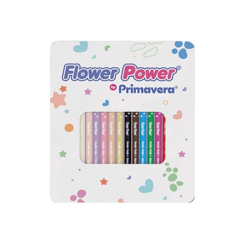Colores Flower Power Caja Metálica X 13
