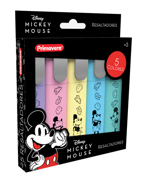 Resaltador Mickey Mouse X 5