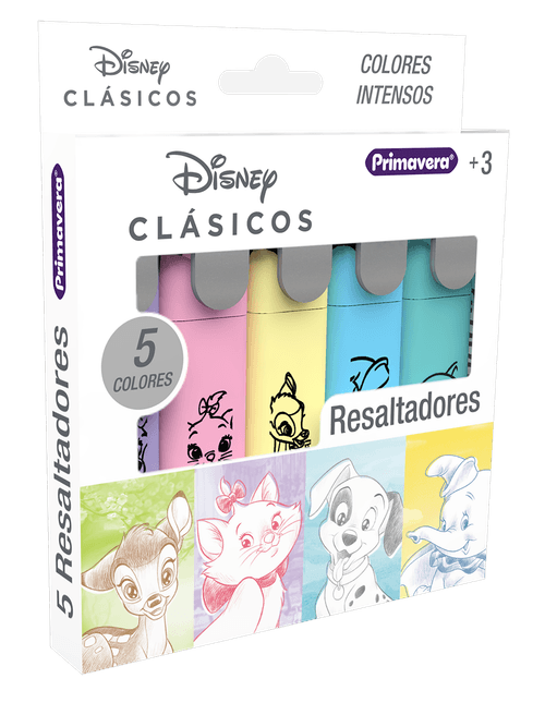 Resaltador Disney Clásicos x 5