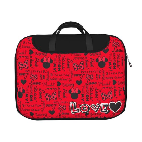 Funda para Portátil Puff Printing Minnie Mouse Rojo