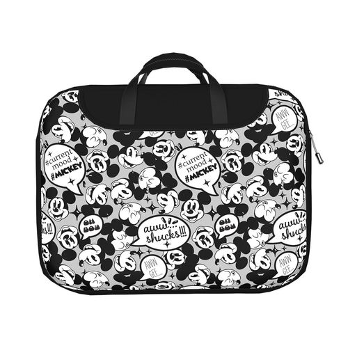 Funda para Portátil Puff Printing Mickey Mouse Black