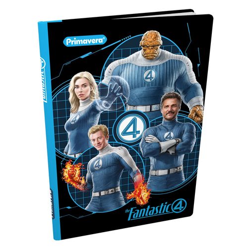 Cuaderno Cosido Pasta Dura Los 4 Fantásticos Perfiles