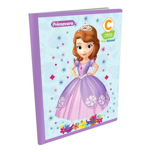 Cuaderno Cosido Pre-School C Princesita Sofía Brillos