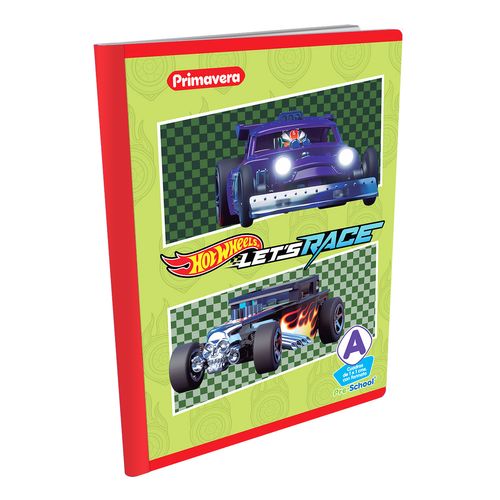 Cuaderno Cosido Pre-School A Hot Wheels Let's Race Verde