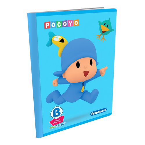 Cuaderno Cosido Pre-School B Pocoyó Pajarito y Valentina