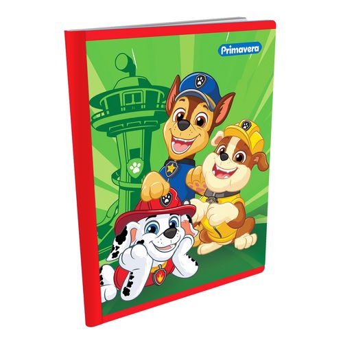 Cuaderno Cosido  Paw Patrol Niño Chase, Marshall y Rubble en el Cuartel.