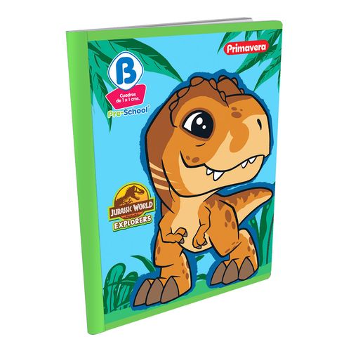 Cuaderno Cosido Pre-School B Jurassic World Dino Bebe T-Rex