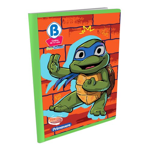 Cuaderno Cosido Pre-School B Tortugas Ninja Leonardo