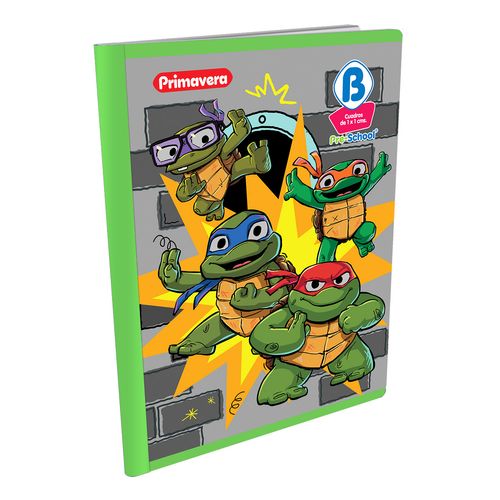 Cuaderno Cosido Pre-School B Tortugas Ninja Leonardo, Raphael, Donatello y Michelangelo