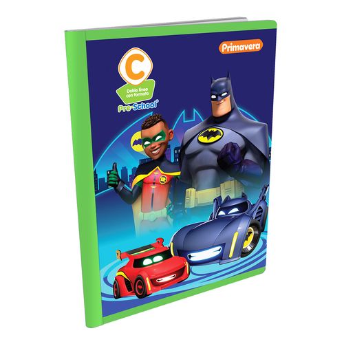 Cuaderno Cosido Pre-School C Bat Wheels Batman y Robin con Bam y Redbird