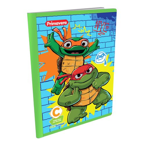 Cuaderno Cosido Pre-School C Tortugas Ninja Michelangelo y Raphael