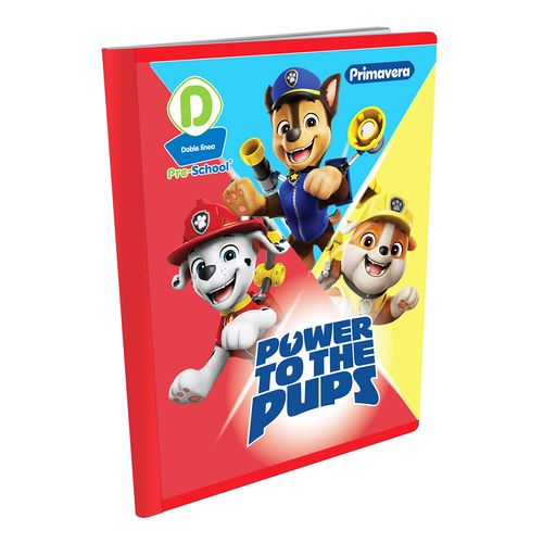 Cuaderno Cosido Pre-School D Paw Patrol Power to the Pups