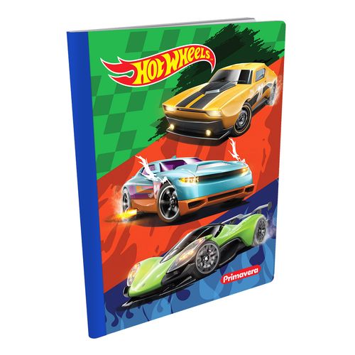 Cuaderno Cosido  Hot Wheels Verde, Rojo y Azul