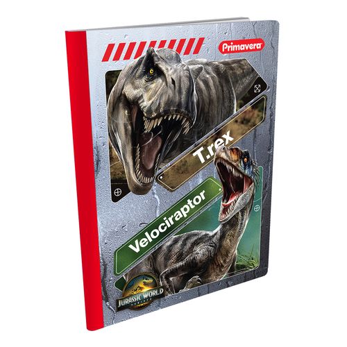 Cuaderno Cosido  Jurassic World T-Rex y Velociraptor