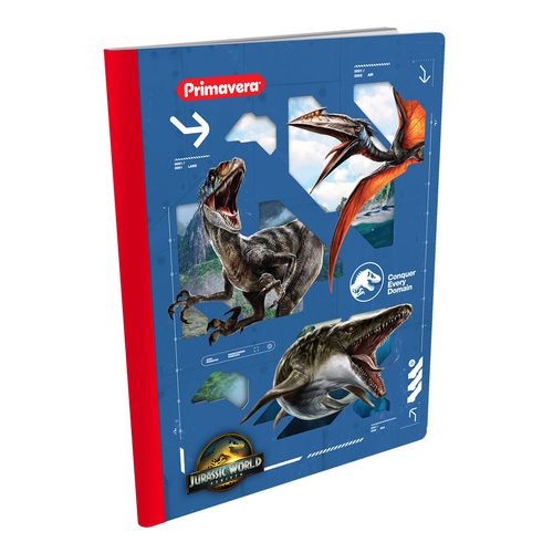 Cuaderno Cosido  Jurassic World Pterosaurio, Velociraptor y Mosasaurus