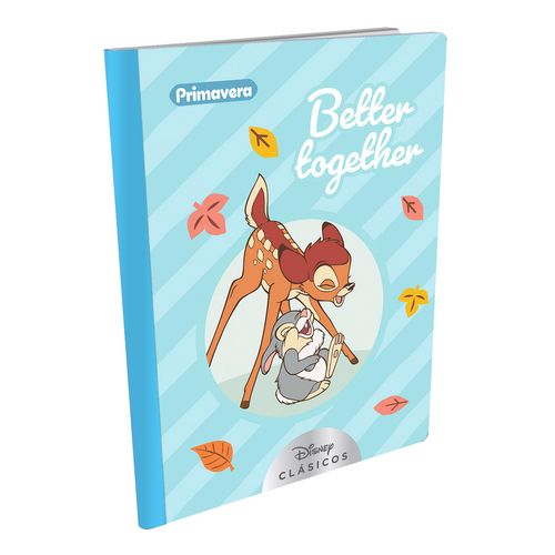Cuaderno Cosido  Bambi Bambi y Tambor Better Together