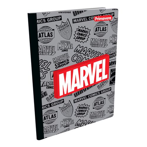 Cuaderno Cosido  Marvel Logos Gris