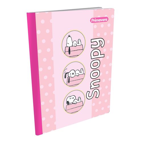 Cuaderno Cosido  Snoopy Rosa
