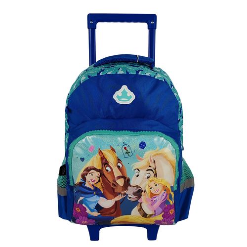 Morral  Princesas Premium con Ruedas Bella y Rapunzel