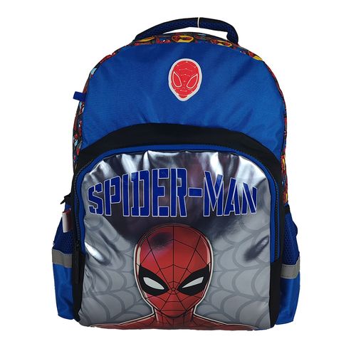 Morral Grande  Spiderman Premium Azul y Gris
