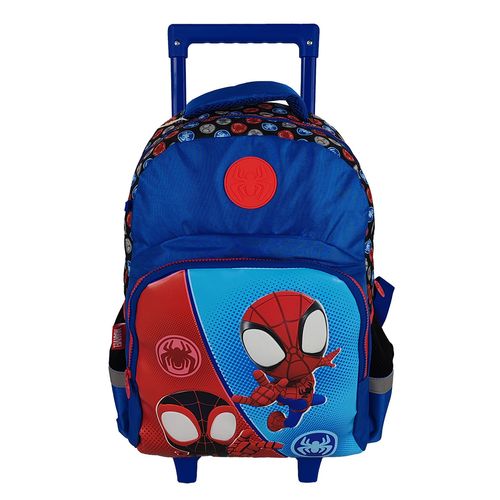Morral Grande  Spidey Premium con Ruedas y Miles Morales