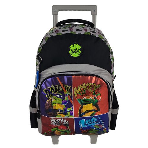 Morral Grande  Tortugas Ninja Premium con Ruedas Los 4